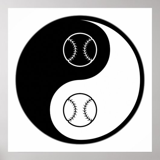 Yin Yang Softball Poster (Vorne)
