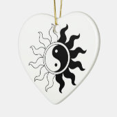 Yin Yang Sonne Keramikornament (Links)