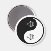 Yin Yang Sound Magnet (Vorderseite/Rückseite)