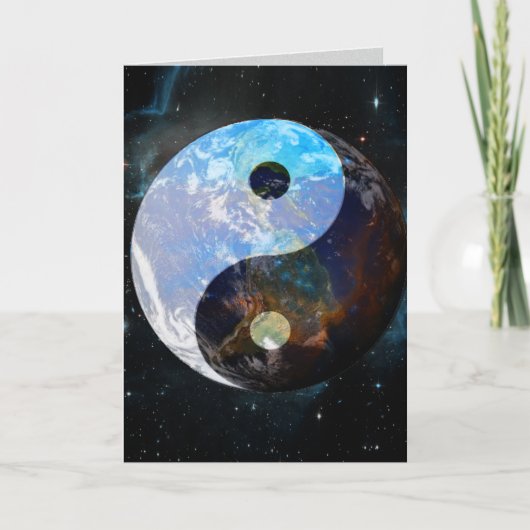 Yin Yang Space Grafikkarte Karte (Vorderseite)