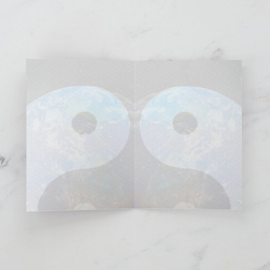 Yin Yang Space Grafikkarte Karte (Innenseite)