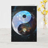 Yin Yang Space Grafikkarte Karte (Gelbe Blume)