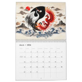 Yin & Yang – Spirit Animals in Ink Kalender (Mär 2026)