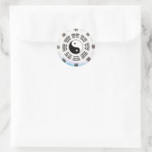 Yin Yang Spirit Runder Aufkleber (Tasche)