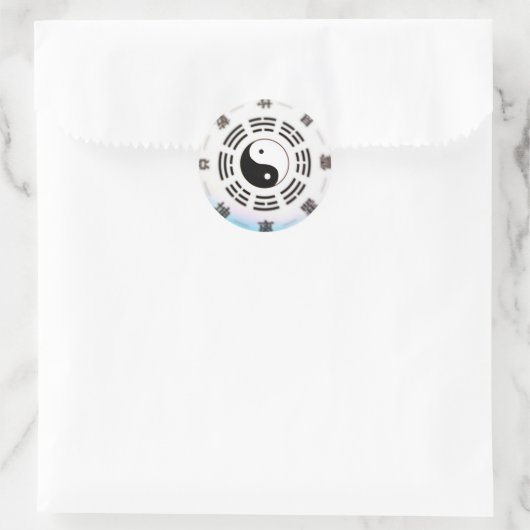 Yin Yang Spirit Runder Aufkleber (Tasche)