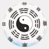 Yin Yang Spirit Runder Aufkleber (Vorderseite)