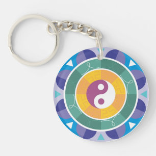 Yin Yang Spiritualität East Mandala Goodluck Charm Schlüsselanhänger