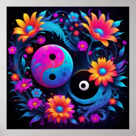 Yin Yang Spirituelle Harmonie Poster