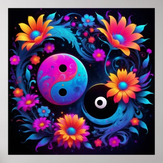 Yin Yang Spirituelle Harmonie Poster (Vorne)