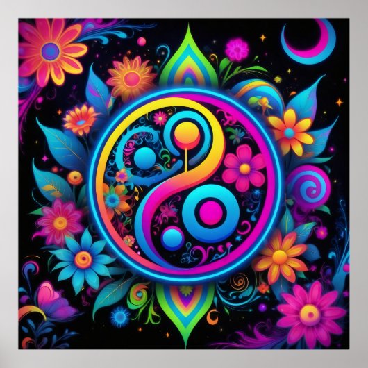 Yin Yang Spirituelle Harmonie Poster (Vorne)