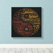 Yin Yang Spirituosen Leinwanddruck (Insitu (Holzboden))