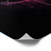 Yin Yang Splash Art Poster Druck - Zen Dekor (Ecke)
