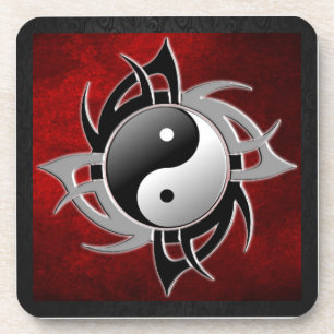 YIN YANG STAMMES- 3D GETRÄNKEUNTERSETZER