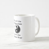 Yin-Yang, Stand wie ein Berg, Bewegung LikeA Gre… Kaffeetasse (VorderseiteRechts)