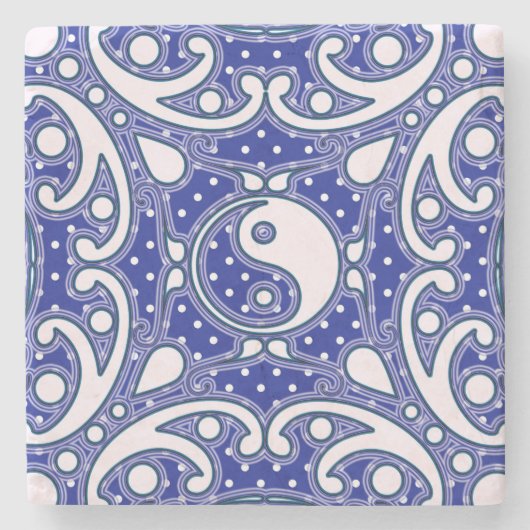 Yin Yang Steinuntersetzer (Vorderseite)