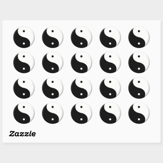 Yin-Yang Stickers (Blatt)