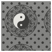 Yin Yang Stoff (Nahaufnahme)