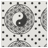 Yin Yang Stoff (Nahaufnahme)