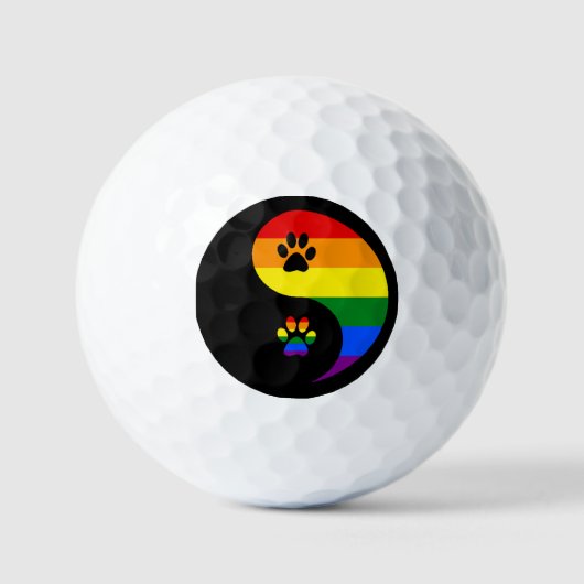 Yin-Yang Stolz Golfball (Vorderseite)