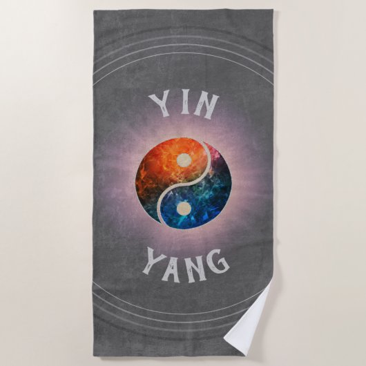Yin Yang Strandtuch (Vorderseite)