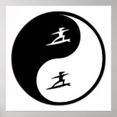 Yin Yang Surfing Poster (Vorne)