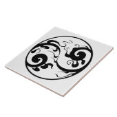 Yin Yang Swirl-Kachel Fliese (Seite)