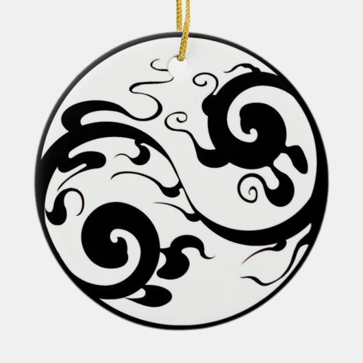 Yin Yang Swirl Ornament (Vorne)