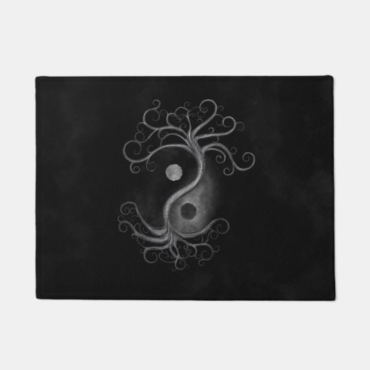 Yin Yang Swirl Tree Fußmatte (Vorderseite)