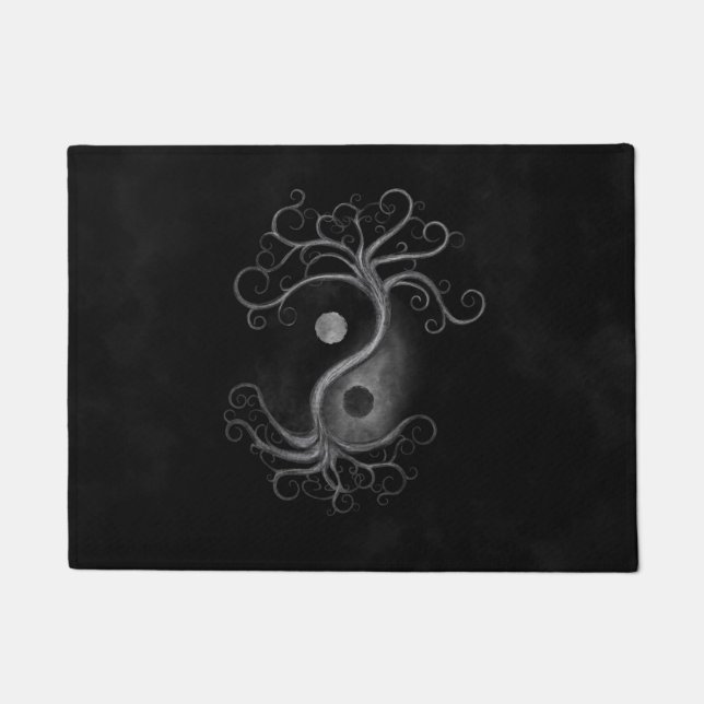 Yin Yang Swirl Tree Fußmatte (Vorderseite)