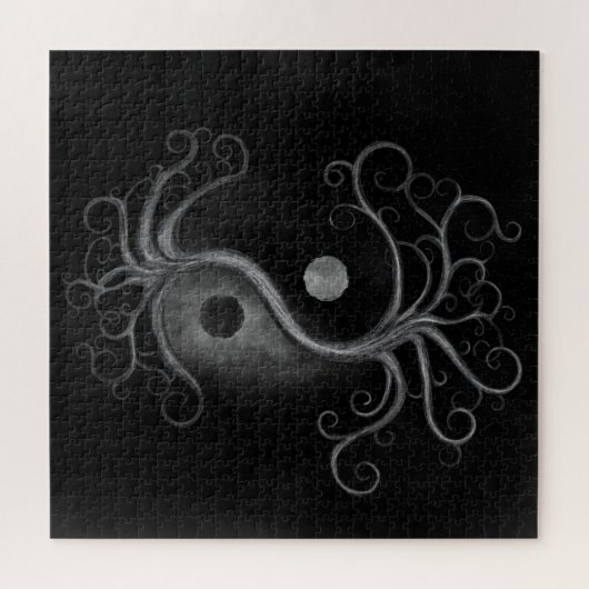Yin Yang Swirl Tree Puzzle (Horizontal)