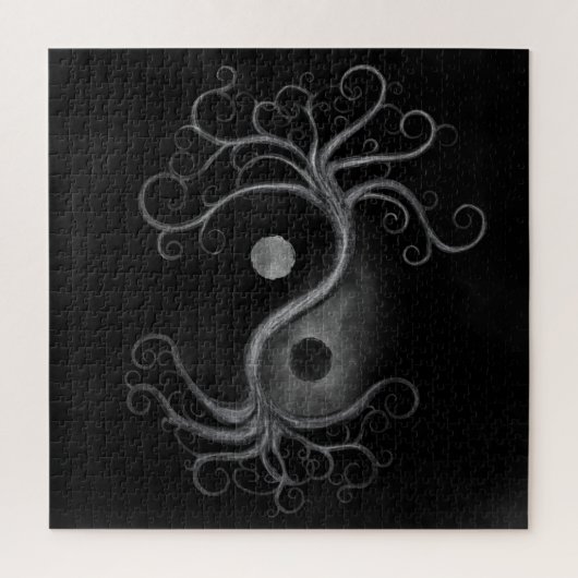 Yin Yang Swirl Tree Puzzle (Vertikal)