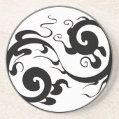 Yin-Yang Swirl Untersetzer (Vorne)