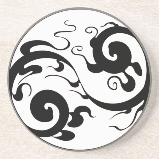 Yin-Yang Swirl Untersetzer (Vorne)