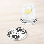 Yin-Yang Swirl Untersetzer (Seite)