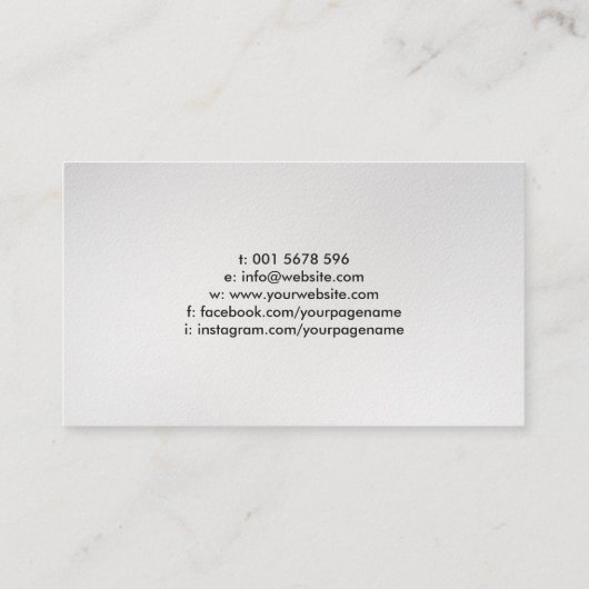 Yin Yang Symbol - Abstrakter Tintenfluss Visitenkarte (Rückseite)