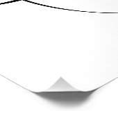 Yin & Yang Symbol Black and White Tattoo Style Fotodruck (Ecke)