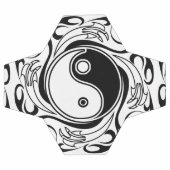 Yin & Yang Symbol Black and White Tattoo Style Fußball (Flach)