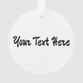 Yin & Yang Symbol Black and White Tattoo Style Ornament (Rückseite)