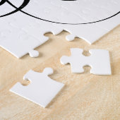 Yin & Yang Symbol Black and White Tattoo Style Puzzle (Seite)