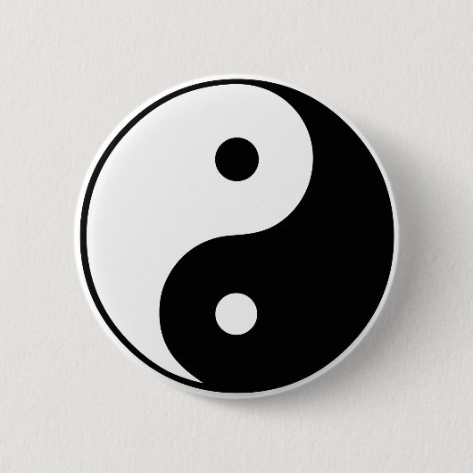 Yin Yang Symbol: Button (Vorderseite)