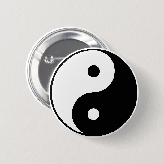 Yin Yang Symbol: Button (Vorne & Hinten)