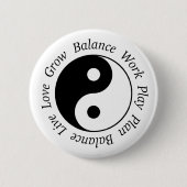 Yin Yang-Symbol Button (Vorderseite)