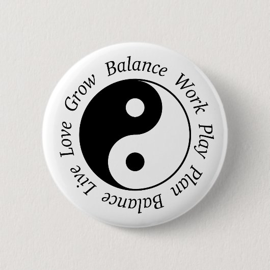 Yin Yang-Symbol Button (Vorderseite)