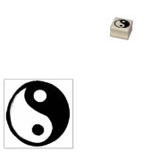 Yin Yang Symbol Dark and Light Gummistempel (Stempel)