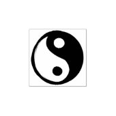 Yin Yang Symbol Dark and Light Gummistempel (Prägung)