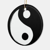 Yin Yang Symbol Dark and Light Keramik Ornament (Links)