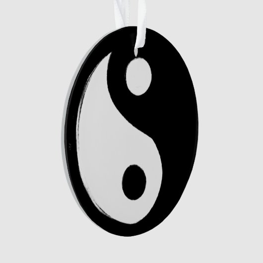 Yin Yang Symbol Dark and Light Ornament (Vorderseite)