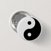 Yin/Yang-Symbol erhöht Button (Vorne & Hinten)