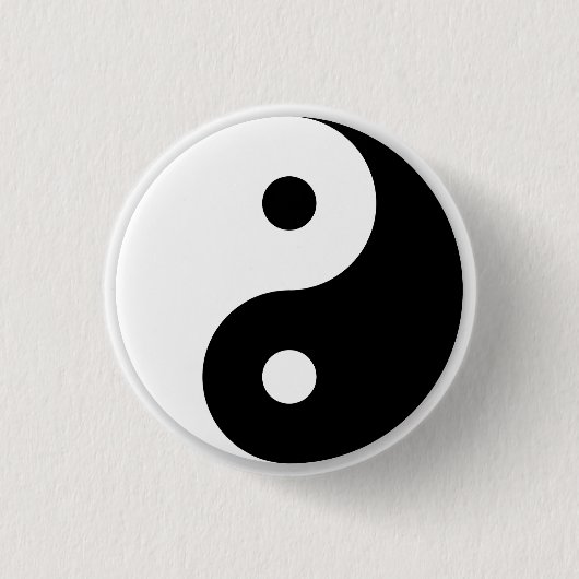 Yin/Yang-Symbol erhöht Button (Vorderseite)