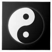 Yin Yang Symbol-Fliese Fliese (Vorderseite)